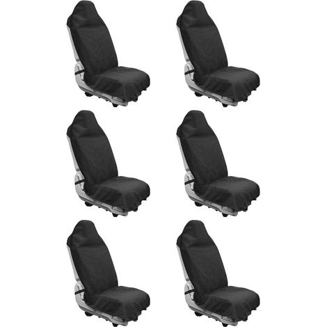 Confezione da 6 coprisedili in spugna lavabili in lavatrice, antiscivolo, resistenti al sudore e altamente assorbenti adatti per auto, camion e SUV.