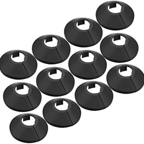 (Noir) 30 Pièces bouchons de tuyau, colliers de serrage couvercles de durites de radiateur en plastique, guirlande de couverture pour cacher les tuyaux de radiateur (1/5)