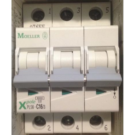 Moeller PLS6-C16/3-MW - 242949 Leistungsschalter 16A - C - 6kA - 3 Pole
