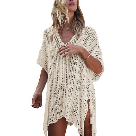 Robe de plage/piscine pour femme, paréo en crochet (1/5)