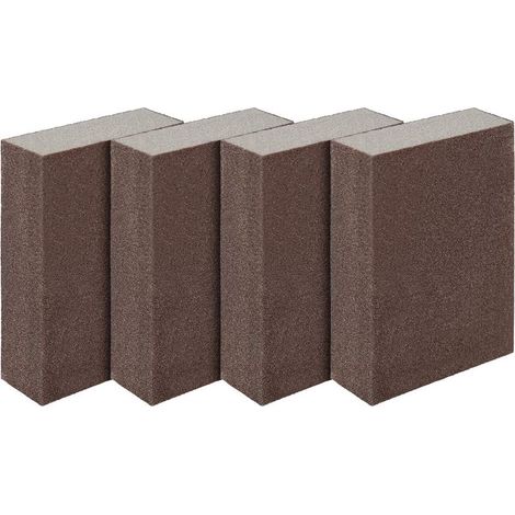 Pack of 4 wet and dry sanding sponges/blocks, superfine (320 to 400 grit) (1/5)