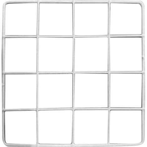 Panneau Mural en Grille, Grille Murale en Fil Blanc 20x20cm, Organisateur De Rangement Mural Suspendu en Fer épais pour Affichage De Photos, Décoration Murale (1/5)