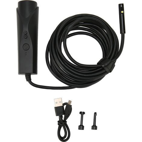 Endoscope WiFi 1080P double caméra IP67 étanche inspection sans fil avec 6 LED pour canalisation moteur 3 mètres (1/5)