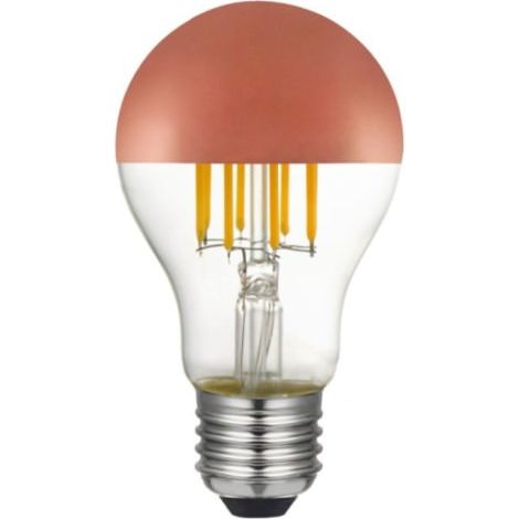 Ampoule LED A60 E27 Calotte Cuivrée 7 W 660 lm – 2700 K – Intensité Réglable & Éclairage Décoratif (1/2)