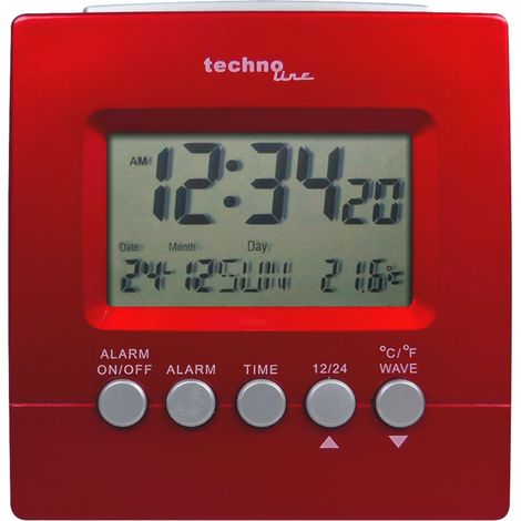 Technoline Funkwecker WT 228 digital rot Funkwecker