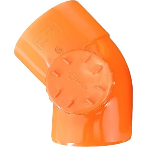 Curva 45° con tappo ispezione in pvc : Diametro - 125, Modello - Sinistra (1/3)