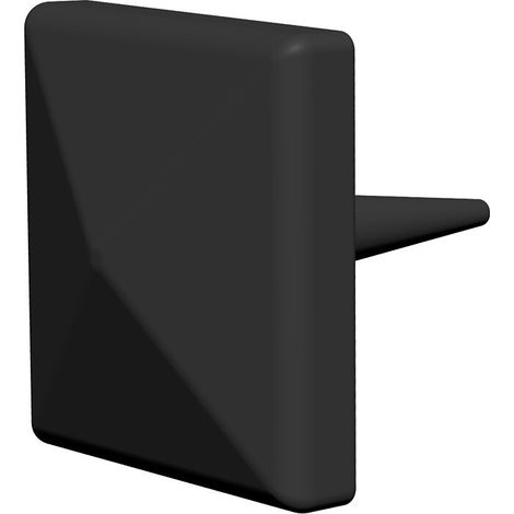 Rivet de décoration noir type Barn Door 25 x 25 mm