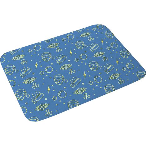 Tapis De Sol En Flanelle - Tapis D'Entrée Absorbant Et Anti-Dérapant - Pour Salle De Bain Chambre Et Lit - 50 X 80 Cm (1/2)