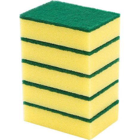 Éponges à récurer haute densité pour la vaisselle tampon de nettoyage cuisine (1/5)