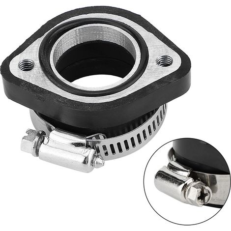 Manchon caoutchouc admission d'air pour carburateur moto VM24, joint collecteur moteur, adaptable, noir (1/3)