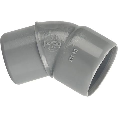 Codo pvc Wavin 3026048 45 grados conexión macho hembra