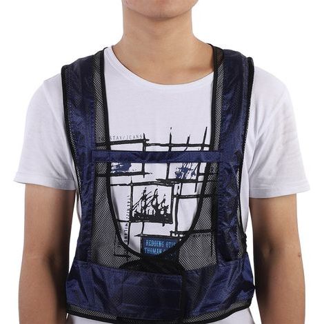 Ortviai Gilet de Refroidissement par Air Comprimé avec Tube de Vortex pour Soudure et Métallurgie – Bleu, Réglable