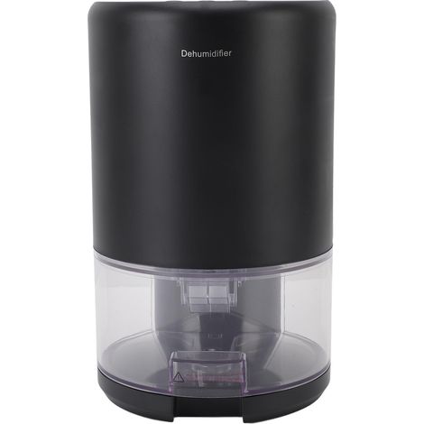 Déshumidificateur intelligent pour la maison 36 W 1 L PP PET ultra silencieux avec arrêt automatique et éclairage 7 couleurs pour la pièce, noir, prise UE (1/5)