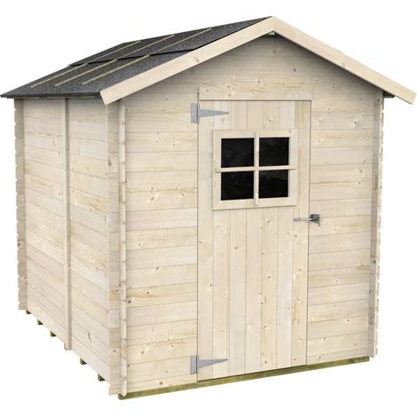 casetta in legno da giardino alce "gaeta" in abete 178x218x205 cm