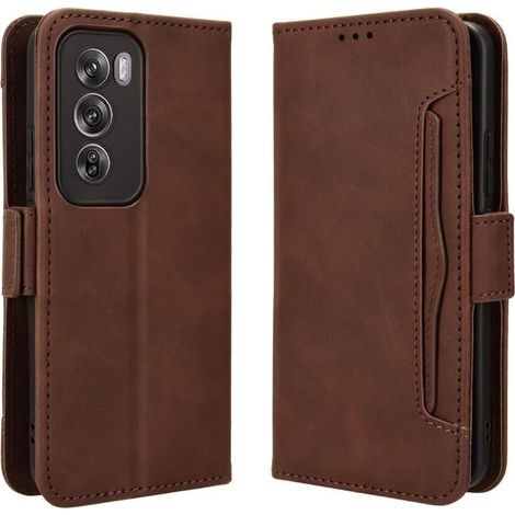 Klapphülle für Oppo Reno 12 Pro, mit Kartenfach, Braun (1/5)