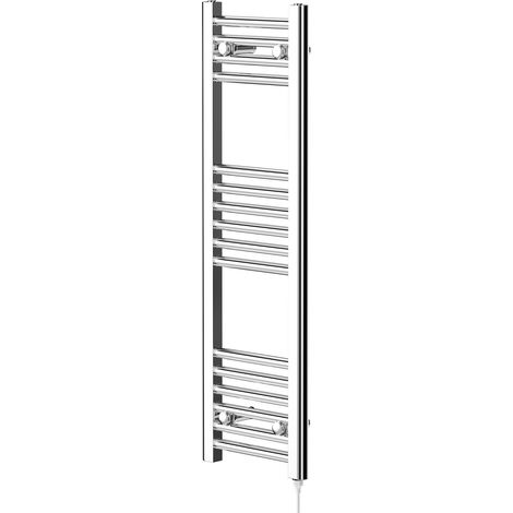 Pizarro Chrome 1000mm x 300mm Straight Electric Heated Towel Rail (1/5)