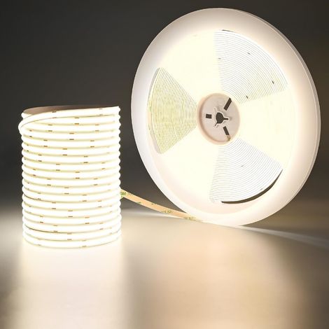 24V 20M COB Ruban LED Blanc Naturel 4000K 146W 480LEDs/M 14000lm (1/5)