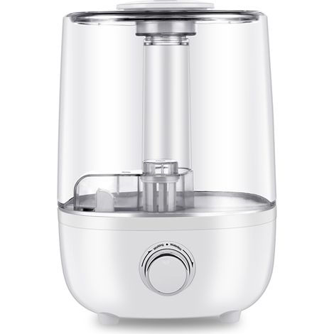 Humidificador ultrasónico de 4 litros – difusor de aceites esenciales con boquilla flexible y salida giratoria de 360° – modo ultrasilencioso con apagado automático.