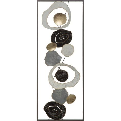 Panneau décoratif mural multicolore en fer, 28,5x3x74 cm – Dixy (1/5)