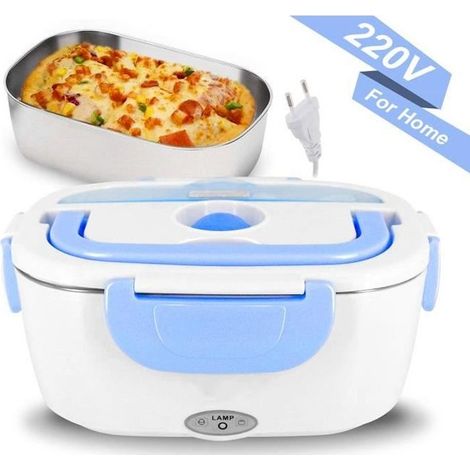 Boîte Chauffante Lunch Box Électrique - ZGEER - Modèle 220V - Acier Inoxydable - 1,2L - Portable (1/4)