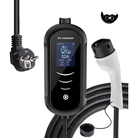 Cargador portátil, potencia de 3,5 kW, resistente al agua IP65, 3,5 kW 16 A, monofásico, 3,5 m, TIPO 2 (1/2)
