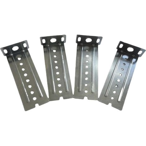 4 glissières de tiroir, support en acier inoxydable (1/5)