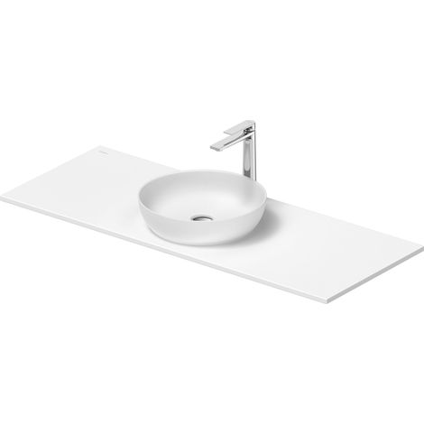 Set de lavabos Duravit Sivida rond avec console 1280x500x123mm,