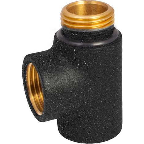 IDMAR Messing-T-Stück zum Erhitzen von 1/2" Anthrazit