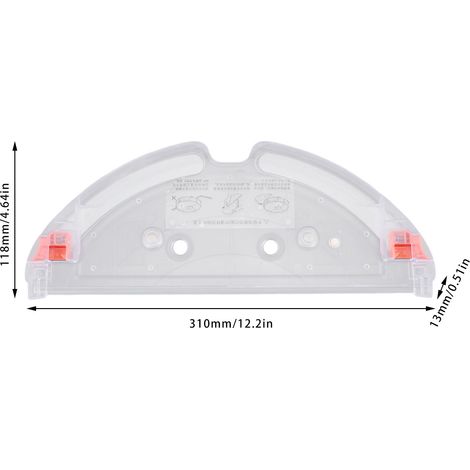 Ortviai Support de Chiffon pour Robot Balai T7, T7PRO, S5Max, S6Max – ABS Robuste et Facile à Démonter (1/4)