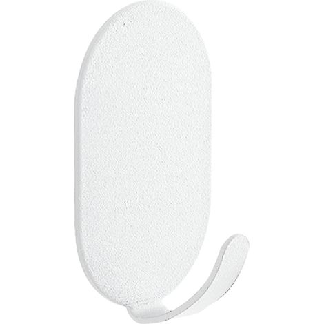 10 pièces crochets autocollants multifonction forte capacité porte-serviette murale pour salle de bain porte blanc (1/5)
