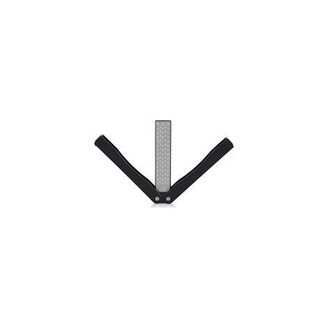 Pierre à aiguiser diamant double face 400/600, pliante, aiguiseur couteau poche, noir – (1/5)