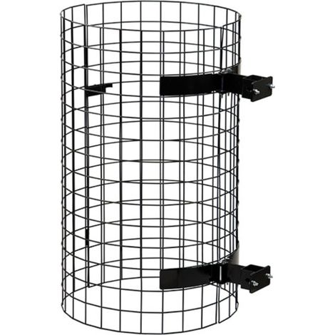 JVD - Grille d'entourage pour porte-sacs Acier Noir - Matériel professionnel