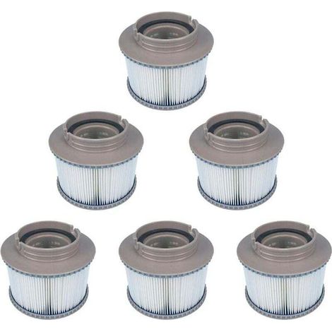 Paquet de 6 filtres MSPA de remplacement pour FD2089, pompe à Cartouche pour filtration de l'eau adaptée à tous les spas MSPA actuels (1/5)
