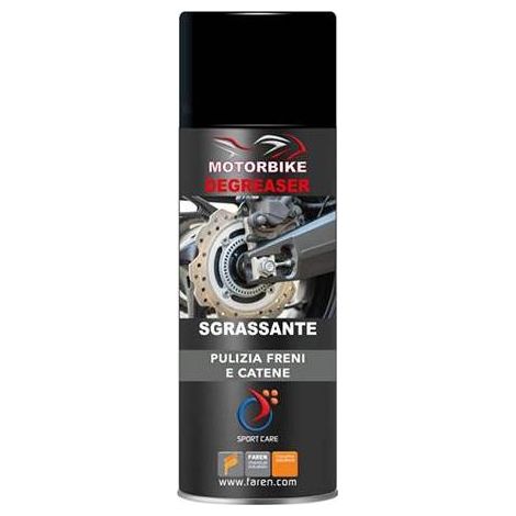 NETTOYANT POUR SYSTÈMES DE FREINAGE ET CHAÎNES DE MOTO DÉGRAISSANT Contenance : 200 ml