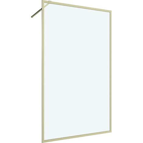 Parete per doccia walk in 120 x 200 cm Dorato Vetro temperato  - AMBERI (1/5)