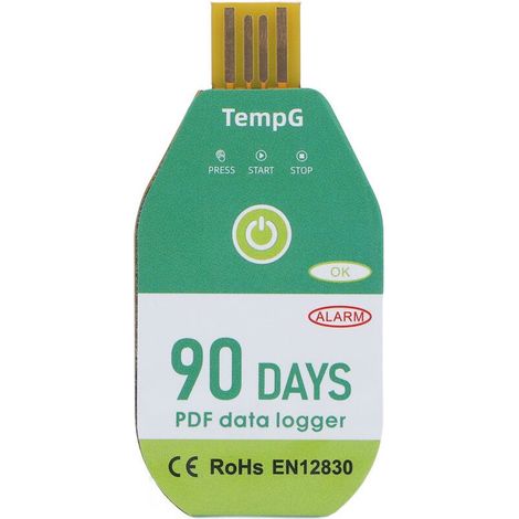Enregistreur de Température USB pour Transport Réfrigéré et Frais, Durée 90 Jours-- (1/5)