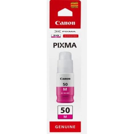 Bouteille d'encre - CANON - GI-50M - Magenta - Compatibilité PIXMA MegaTank - (3404C001) (1/2)