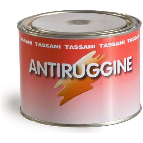 ANTIRUGGINE FONDO PROTETTIVO ANTICORROSIVO SINTETICO GRIGIO 0,50 LT TASSANI