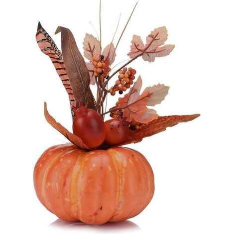 Décoration artificielle en mousse - WINLLINEE - Citrouille feuille d’érable grenade - 15 cm - Accessoire de photographie (1/5)