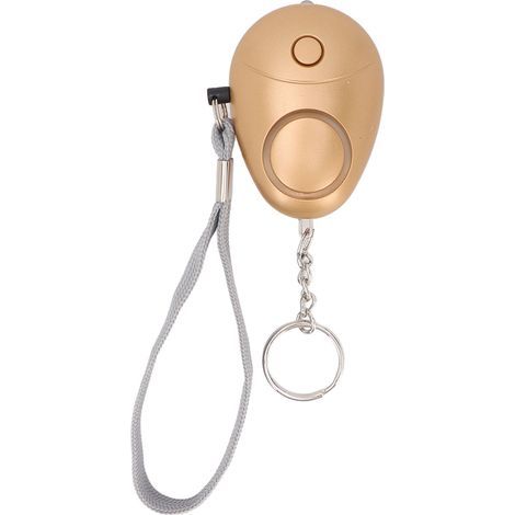 Alarme Personnelle Portable 130DB Sécurisée avec LED pour Femmes, Hommes, Enfants et Personnes Âgées - Or Rose (1/5)