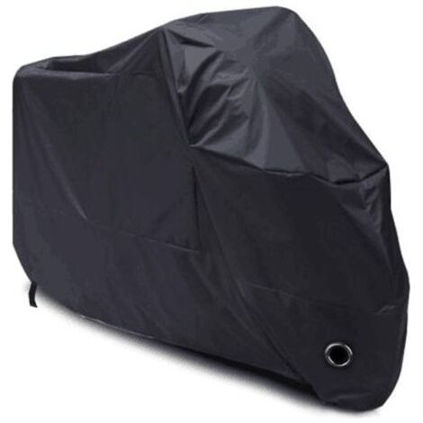 Housse de Protection pour Moto imperméable, résistant au Froid et intempéries 190T Noir Protège de la poussière (1/5)