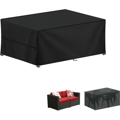 Housse Table de Jardin, 120x60x75cm Bâche Salon de Jardin  Housse Protection Salon de Jardin Imperméable Bache Table de Jardin, Anti-UV, 420D Oxford Housses Table Exterieur (1/5)