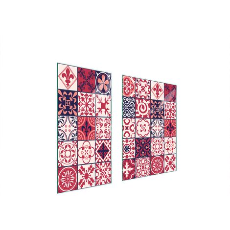 PANNEAU DE PROTECTION EN VERRE 75x52 MOSAÏQUE (1/5)