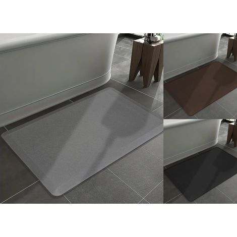 Tappeto Bagno Memory Ultrasoft Antiscivolo Impermeabile Tinta Unita Giulia, misura44x190coloreMarrone (1/5)