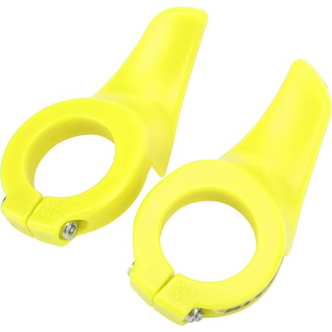 Poignée de vélo avec anneau de verrouillage, support secondaire, guidon de vélo, jaune (1/5)