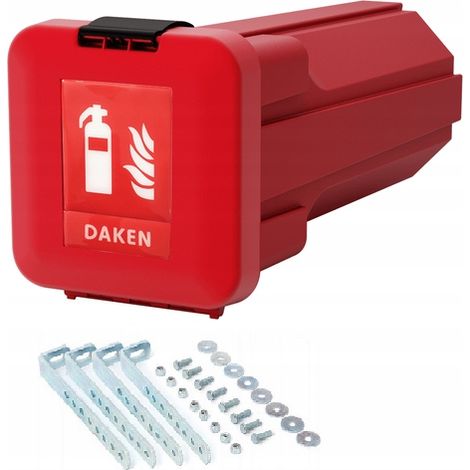 Conteneur d'extincteur DAKEN de 6 kg, tube + supports