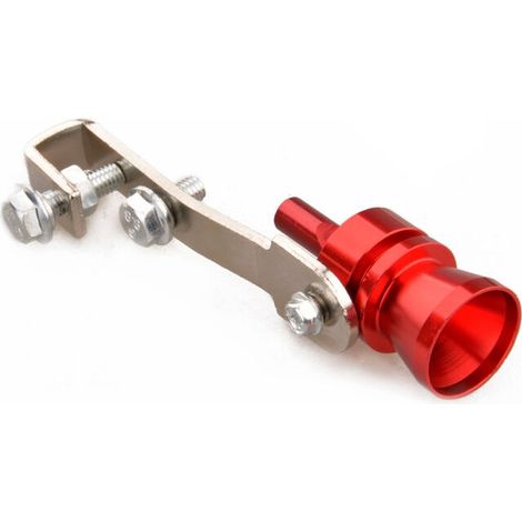 royaluxe - Voiture Turbo Sifflet Modifié Tuyau D'échappement Sondeurs Moto Tuyau D'échappement M rouge