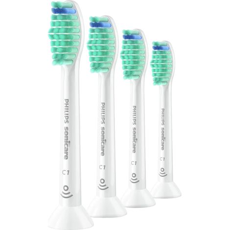 Têtes de nettoyage de plaque Philips Sonicare C1 (4 pièces) HX6014/87