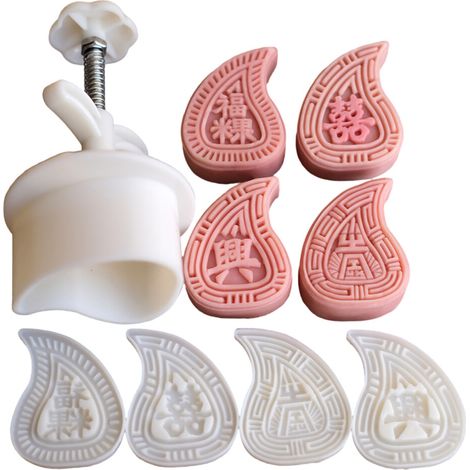 Moldes artesanales con delicados diseños, prensa para pasteles de 75 g