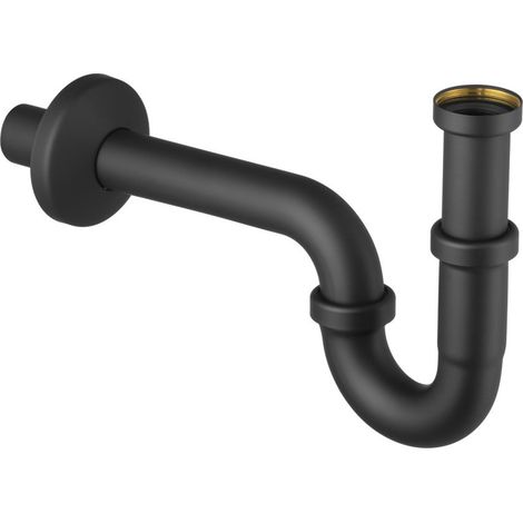 Viega Röhrengeruchverschluss Plus-Siphon 5611.5, 1 1/4" x 1 1/4, Schwarz matt (1/3)